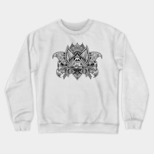 Lotus Mandala Pug Crewneck Sweatshirt